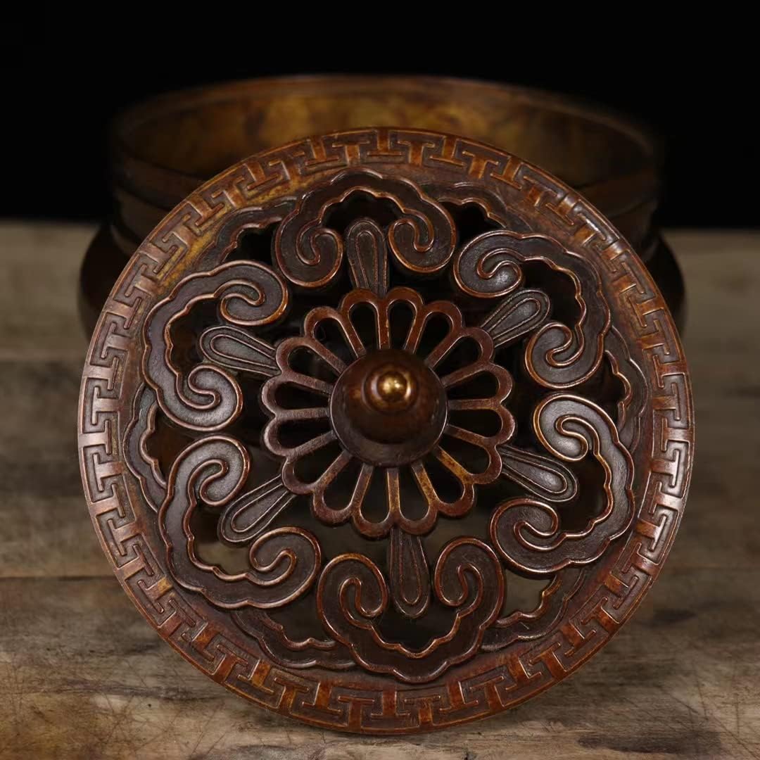 Quemador de incienso de cobre puro, regalo zen, meditación, decora el hogar, placa de interior, quemador de incienso, sándalo, decoración