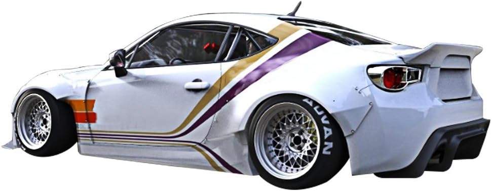 IKON MOTORSPORTS, Alerón de maletero compatible con Scion FR-S 2013-2016 Subaru BRZ2017-2020 Toyota 86, GR V3 estilo PU sin pintar, tapa de alerón