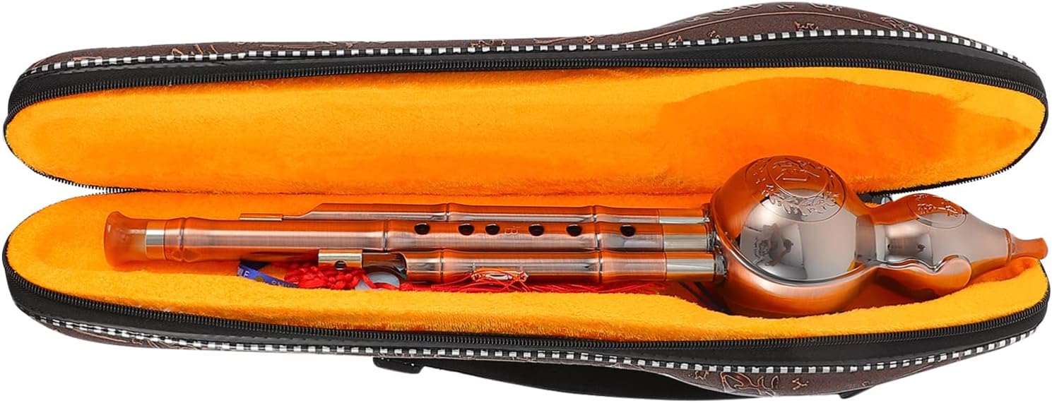 1 Unidades De Tres Tonos De Calabaza De Seda Chino Hulusi Cucurbit Instrumento Tradicional Chino Shakuhachi Flauta Calabaza Calabaza Cucurbit Flauta