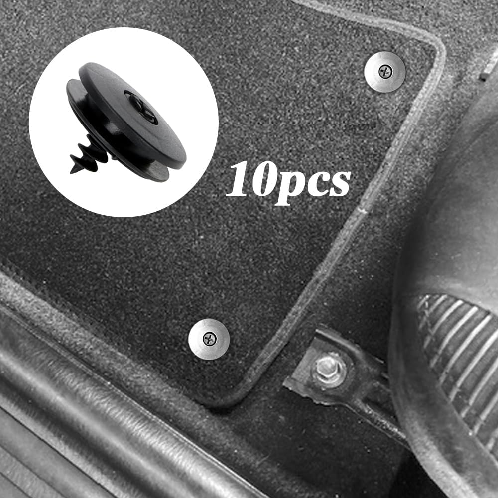 10 clips para alfombrillas de automóvil, clips de bloqueo giratorios, clips de soporte para alfombrilla de suelo, abrazaderas de soporte de clips de