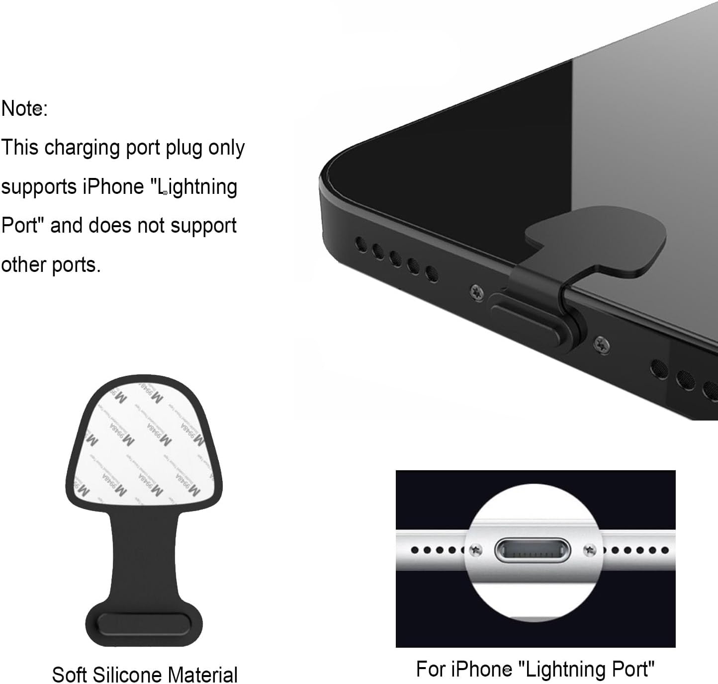 Enchufe antipolvo antipérdida para iPhone 14 13 12 11 Pro MaxXXSXR, 7, 8 Plus, cubierta antipolvo de silicona para iPhone iPad MiniAir iPods, con
