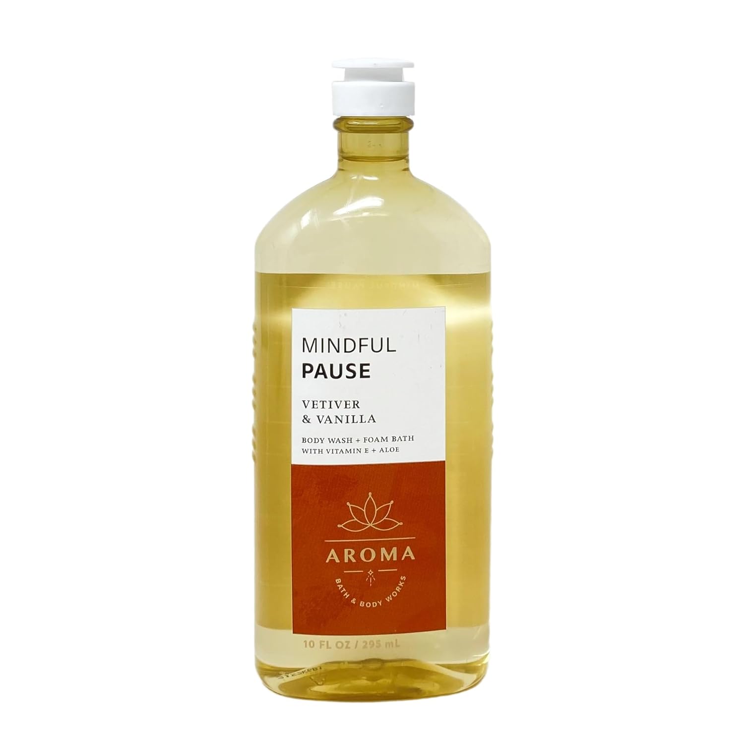 Bath & Body Works Aroma Mindful Pause VETIVER & VAINILLA – Paquete económico de 3 piezas – Crema corporal – Gel de baño + espuma – Loción corporal –