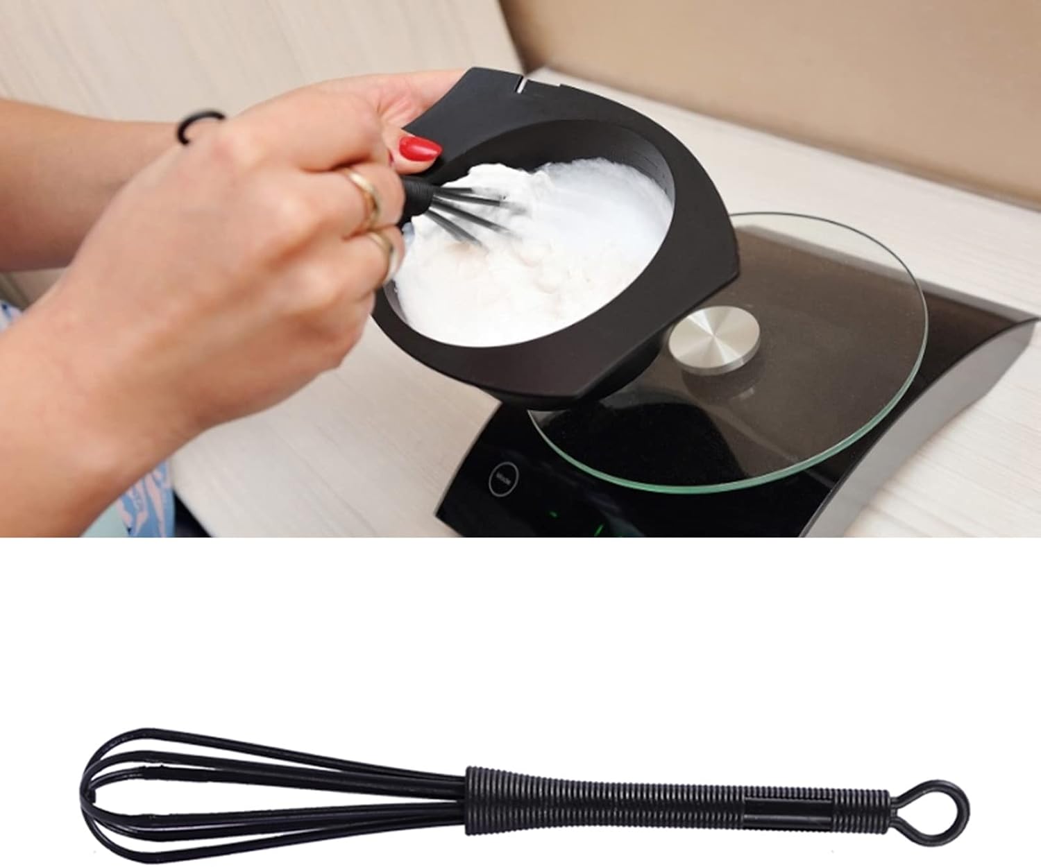 Juego de batidores de plástico, 5 piezas de mini tinte para el cabello, agitador de crema, multicolor, herramienta mezcladora de cocina, salón de