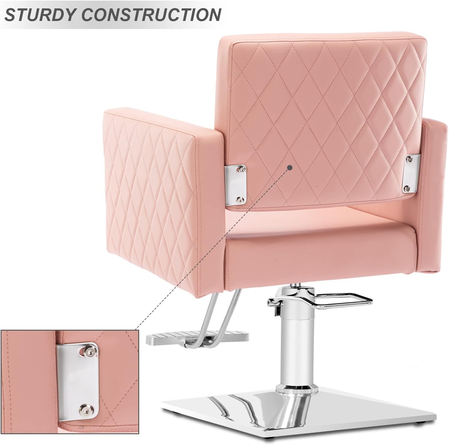 Paddie Silla de salón para estilista, silla hidráulica de altura ajustable, sillas de peluquería multiusos, equipo de spa de belleza, peso máximo de