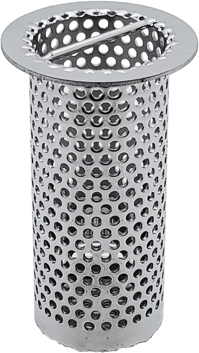 Colador de drenaje comercial (1, 2 pulgadas de diámetro x 4 pulgadas de alto cilindro)