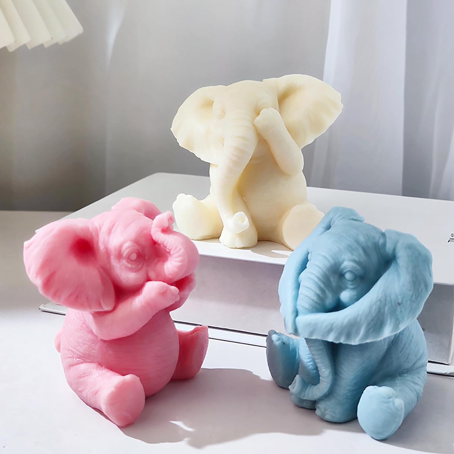 Molde de elefante 3D, molde de resina de elefante, molde para animales, joyería de elefante, moldes de fundición de resina hecho a mano, moldes de