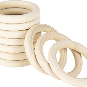 20 anillos de madera sin terminar de 2.362 in para manualidades, anillos de madera maciza natural para manualidades sin pintura, anillos de madera 20 anillos de madera sin terminar de 2.362 in para manualidades, anillos de madera maciza natural para manualidades sin pintura, anillos de madera