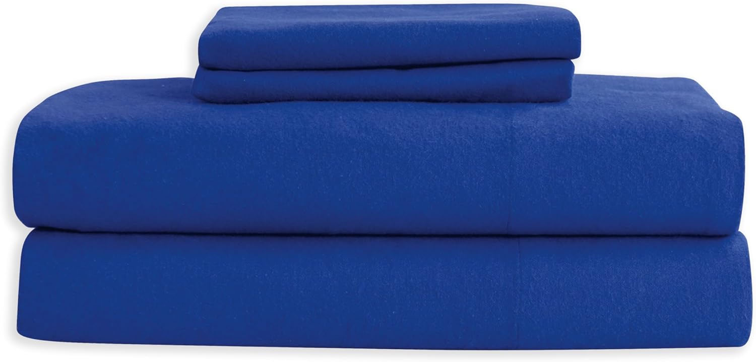 Elegant Comfort Juego de sábanas suaves de franela de 100% algodón turco, 4 piezas, calidad premium, sábana bajera con bolsillo profundo, ultra