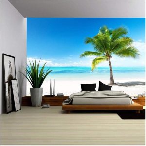 wall26 – Palm and Beach – Mural removible autoadhesivo grande – 100×144 pulgadas wall26 – Palm and Beach – Mural removible autoadhesivo grande – 100×144 pulgadas