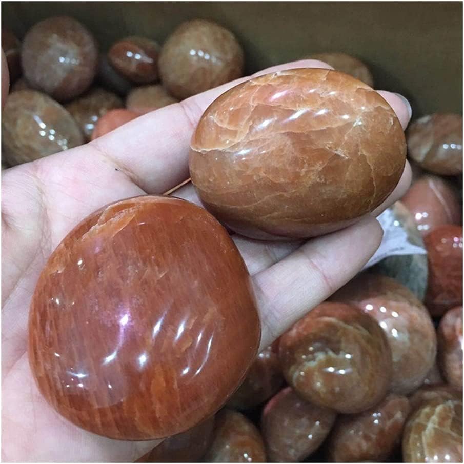 COZMAX para Melocotón Piedra Lunar Piedras Palma Piedras Piedras Naturales Piedras y Cristales Piedra Natural Piedra Preciosa Reiki Decoración