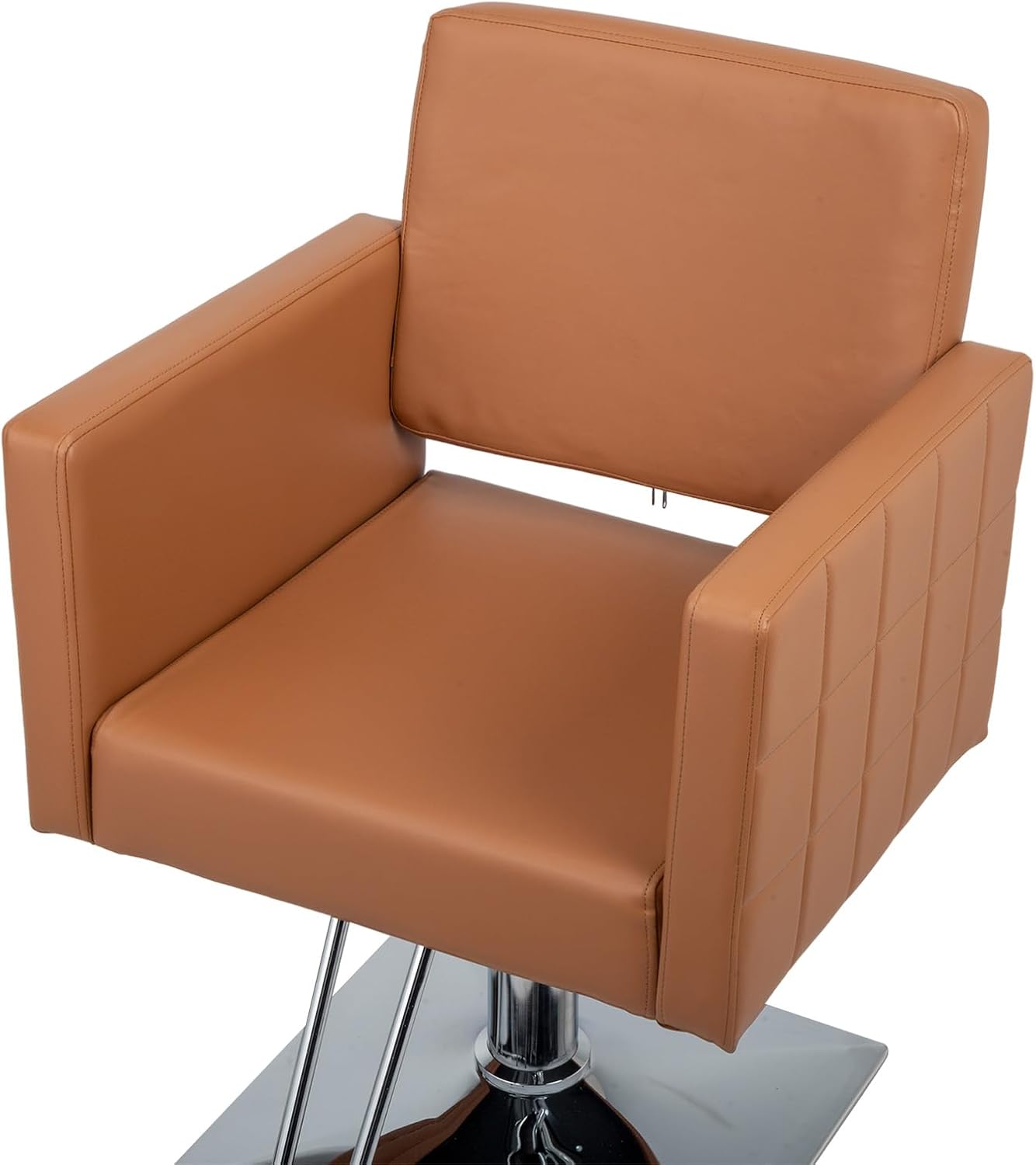 Silla de peluquería para estilista de peluquería de asiento ancho, silla de peluquería hidráulica con reposapiés de acero inoxidable, silla de
