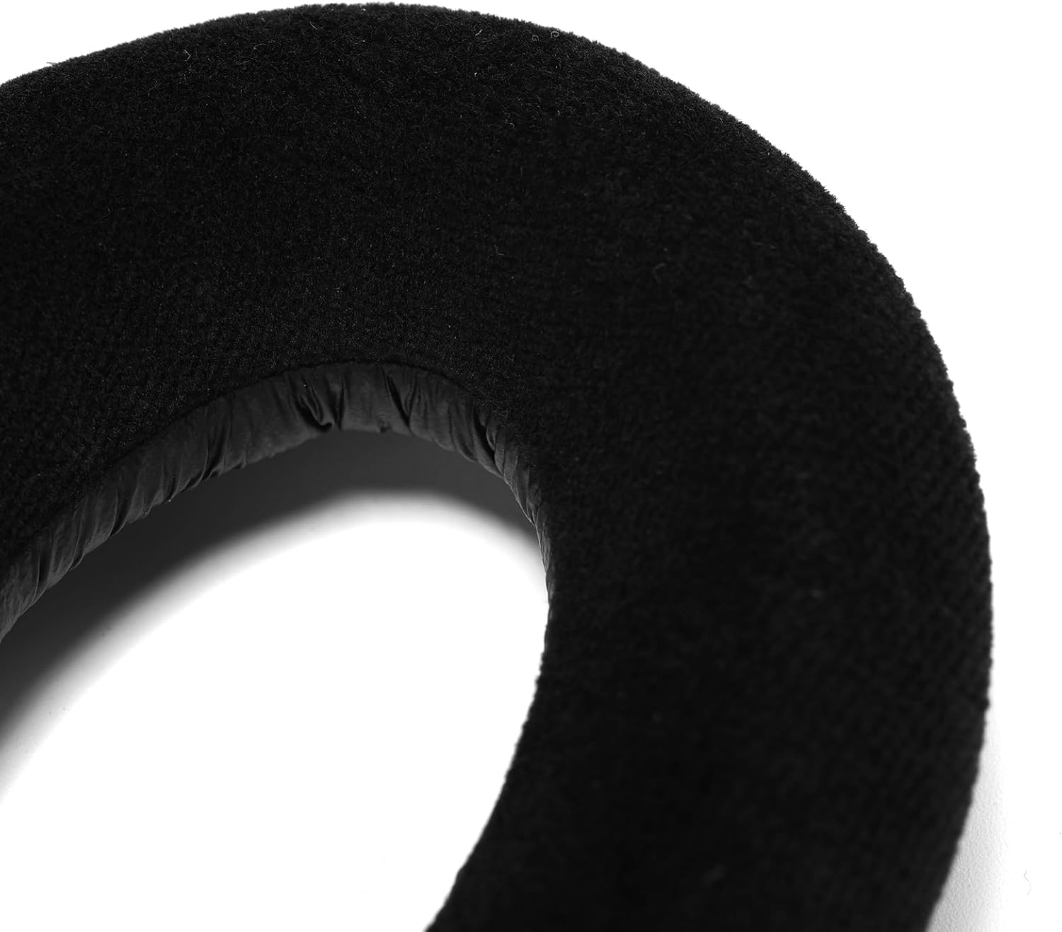 1 par de fundas de espuma de terciopelo negro para auriculares con 2 espuma acústica, 1 cojín para la cabeza