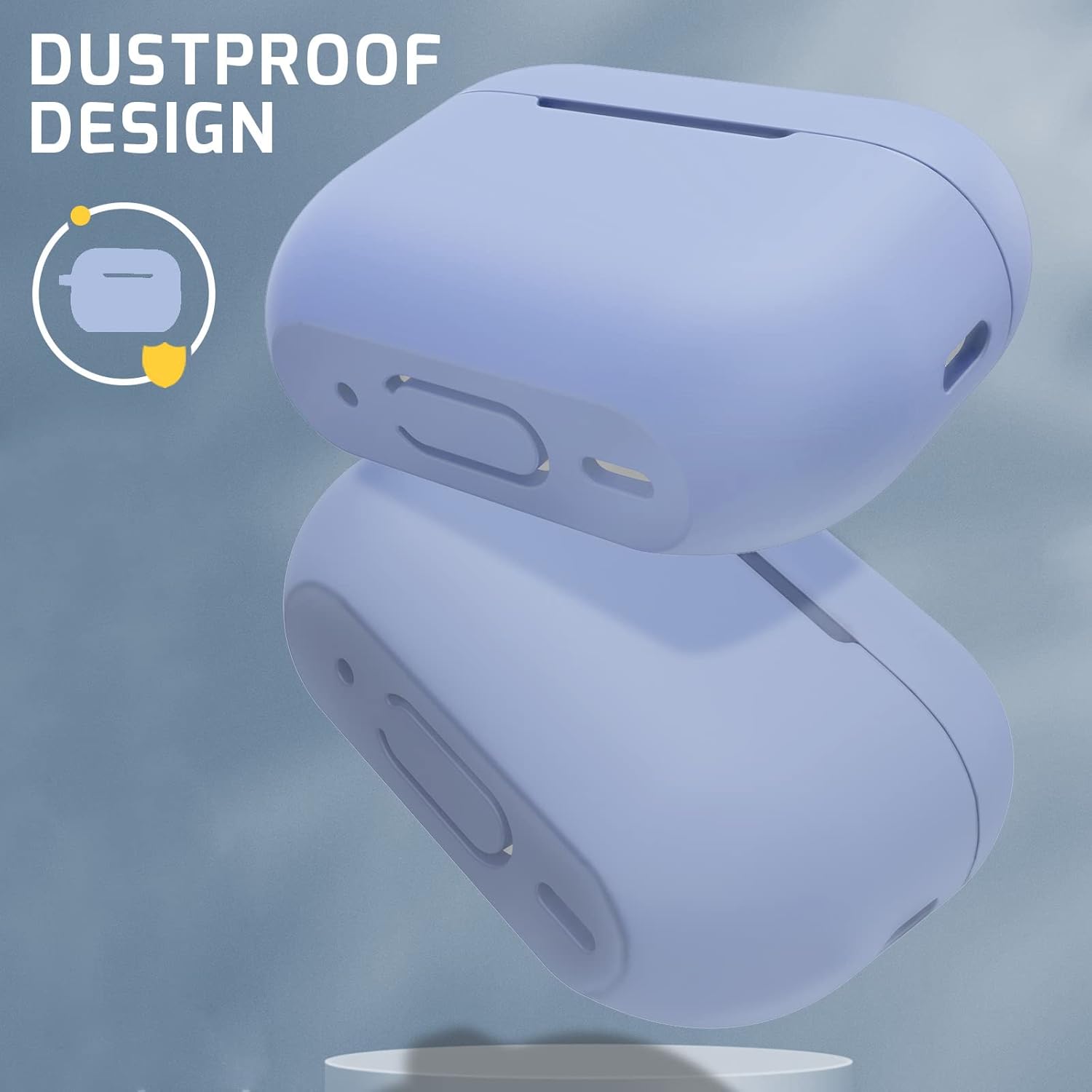 MATEPROX Funda para AirPods Pro 2 con llaverocorrea de mano, AirPods Pro de 2 generación 2022 protectora de silicona a prueba de golpes, compatible