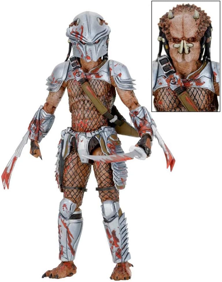 Es adecuado para Alien vs Predator Unmasked Scar Predator 118 Escala Figura de acción, multicolor 7.1 pulgadas Female Predator