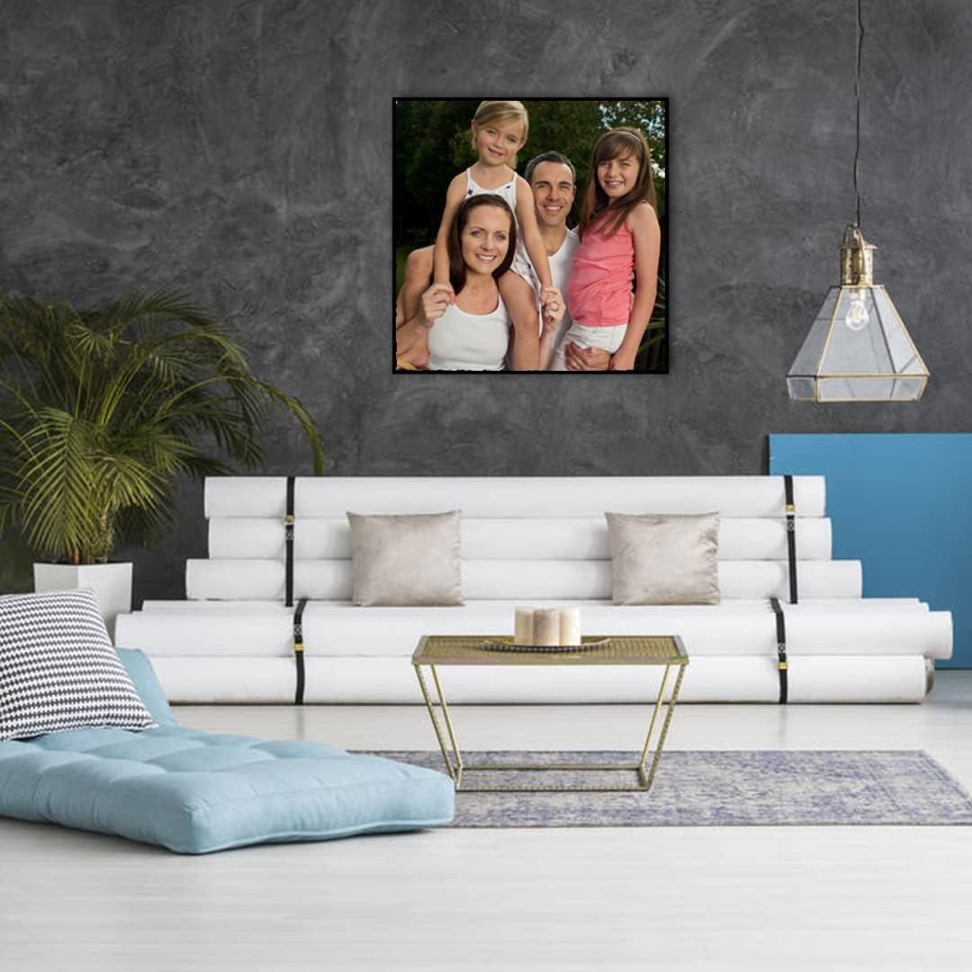 RMSGOZO Kits de pintura de diamantes de plantas emisoras de luz 5D, kit de arte de cristal redondo con rosas moradas sexy para adultos y niños, para