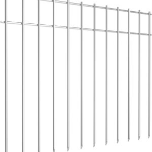 Paquete de 4 vallas de barrera de animales subterráneas decorativas para jardín de 20 x 15 pulgadas, 4 calibres de acero galvanizado, estacas de Paquete de 4 vallas de barrera de animales subterráneas decorativas para jardín de 20 x 15 pulgadas, 4 calibres de acero galvanizado, estacas de