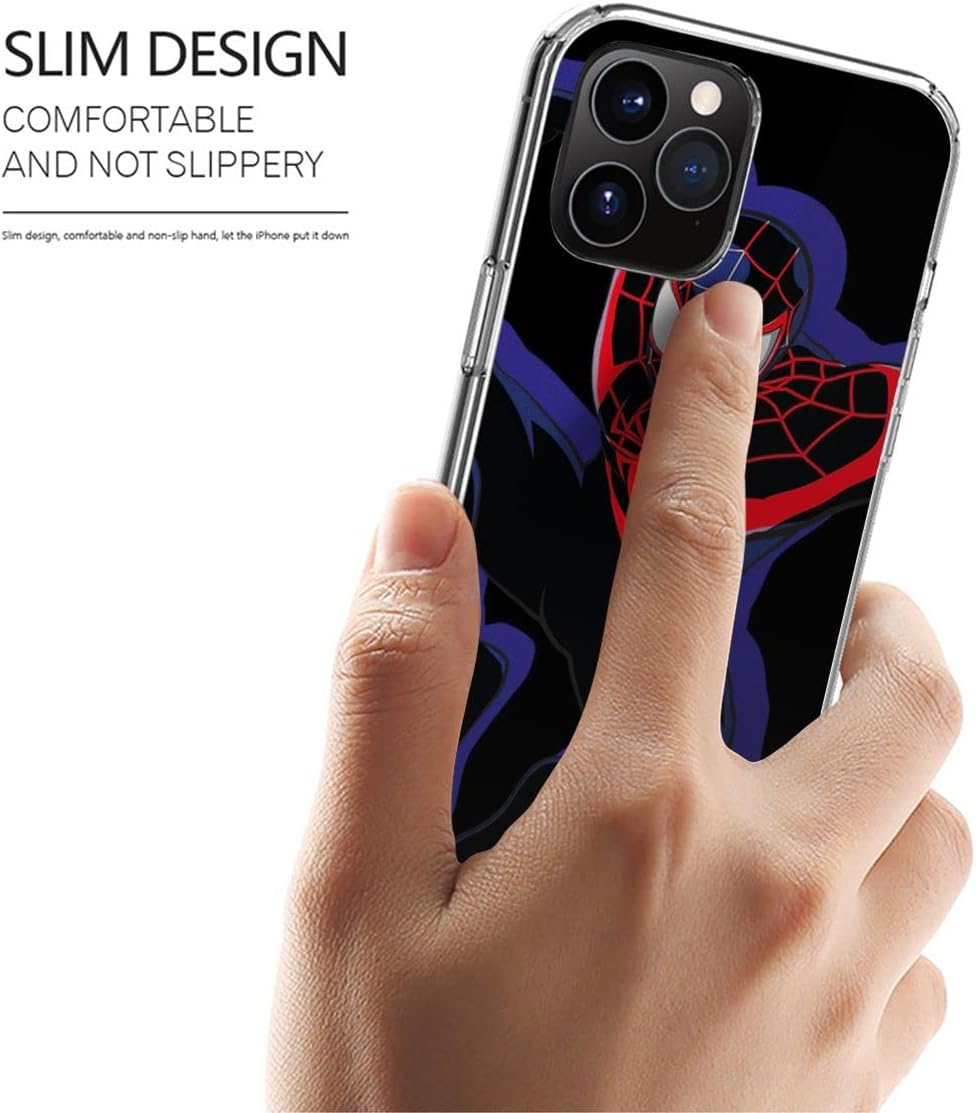 Funda de teléfono Miles Cover Morales impermeable Accesorios compatibles con iPhone 15 14 13 Pro Max Mini 12 11 X Xs Xr 8 7 6 6s Plus Transparente