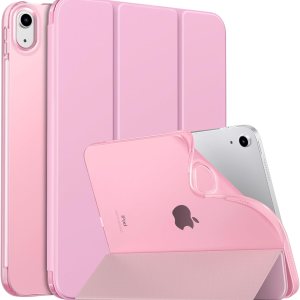 MoKo Funda para iPad de 10 generación 2022, iPad 10.9 con cubierta trasera de TPU suave translúcido esmerilado, funda delgada con función de MoKo Funda para iPad de 10 generación 2022, iPad 10.9 con cubierta trasera de TPU suave translúcido esmerilado, funda delgada con función de