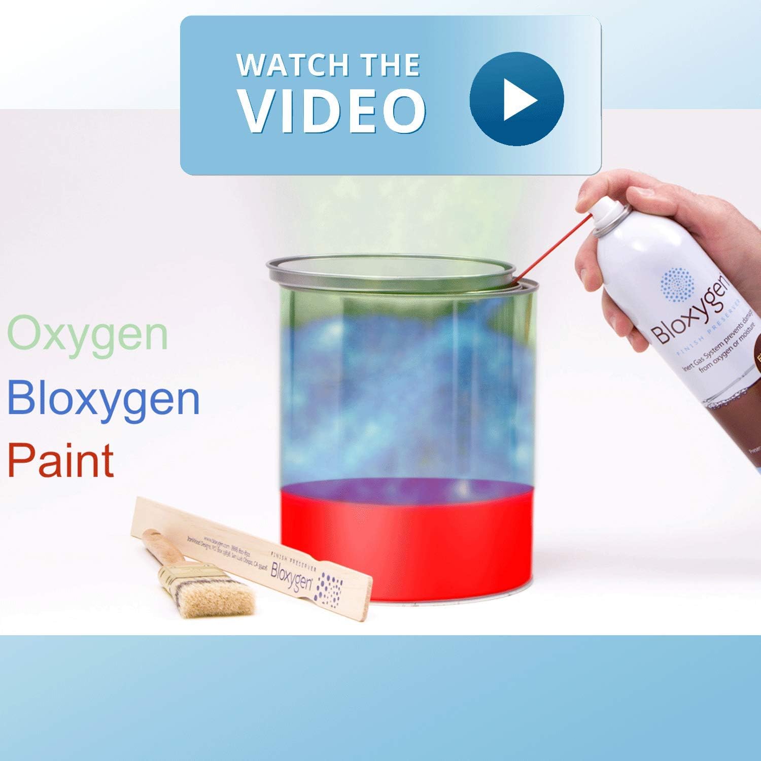 Bloxygen Preservador. Pulverizar, sellar y almacenar. 3 latas Pack. Sistema de preservación de gas inerte.