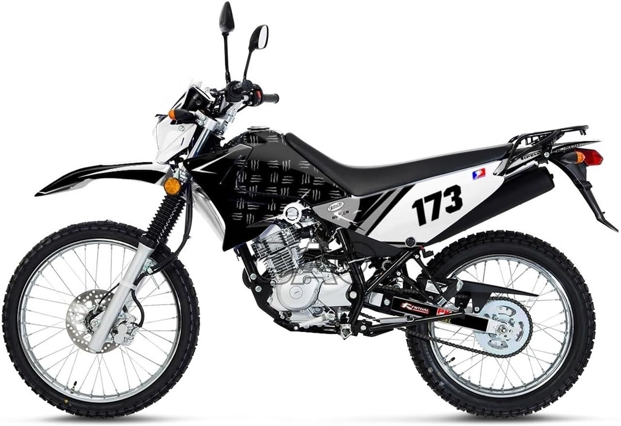 Kit de calcomanías gráficas para motocicleta compatible con YAM.AHA XTZ125 hnjgf