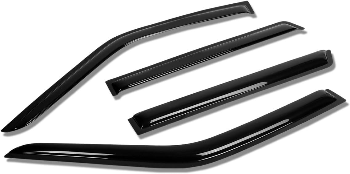 4 unidades de deflector de ventana con cinta adhesiva para ventana compatible con Nissan Pathfinder Infiniti QX4 1996-2004, acrílico