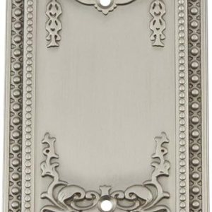 Nostalgic Warehouse 720009 Meadows – Placa de interruptor con tapa en blanco, níquel satinado Nostalgic Warehouse 720009 Meadows – Placa de interruptor con tapa en blanco, níquel satinado