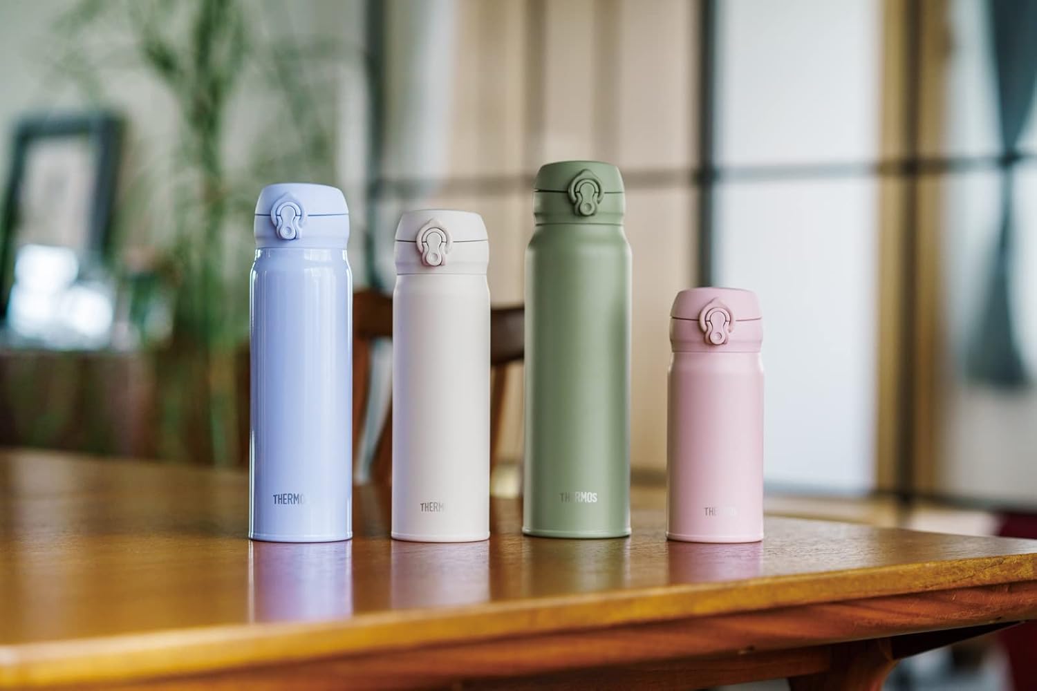 Thermos JNL-505 BEP Water Bottle, Vacuum Insulated Portable Mug, 0.5 L, Beige Pink, Easy to Clean and Easy to Clean with Easy to Remove, Lightweight
