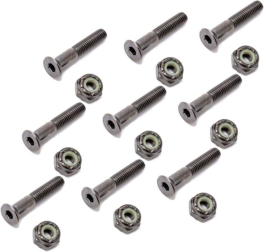 ELOS Kit de hardware para monopatín – Accesorios de montaje para camiones, rodamientos de patineta 608, bujes de monopatín, pivote, tuercas de