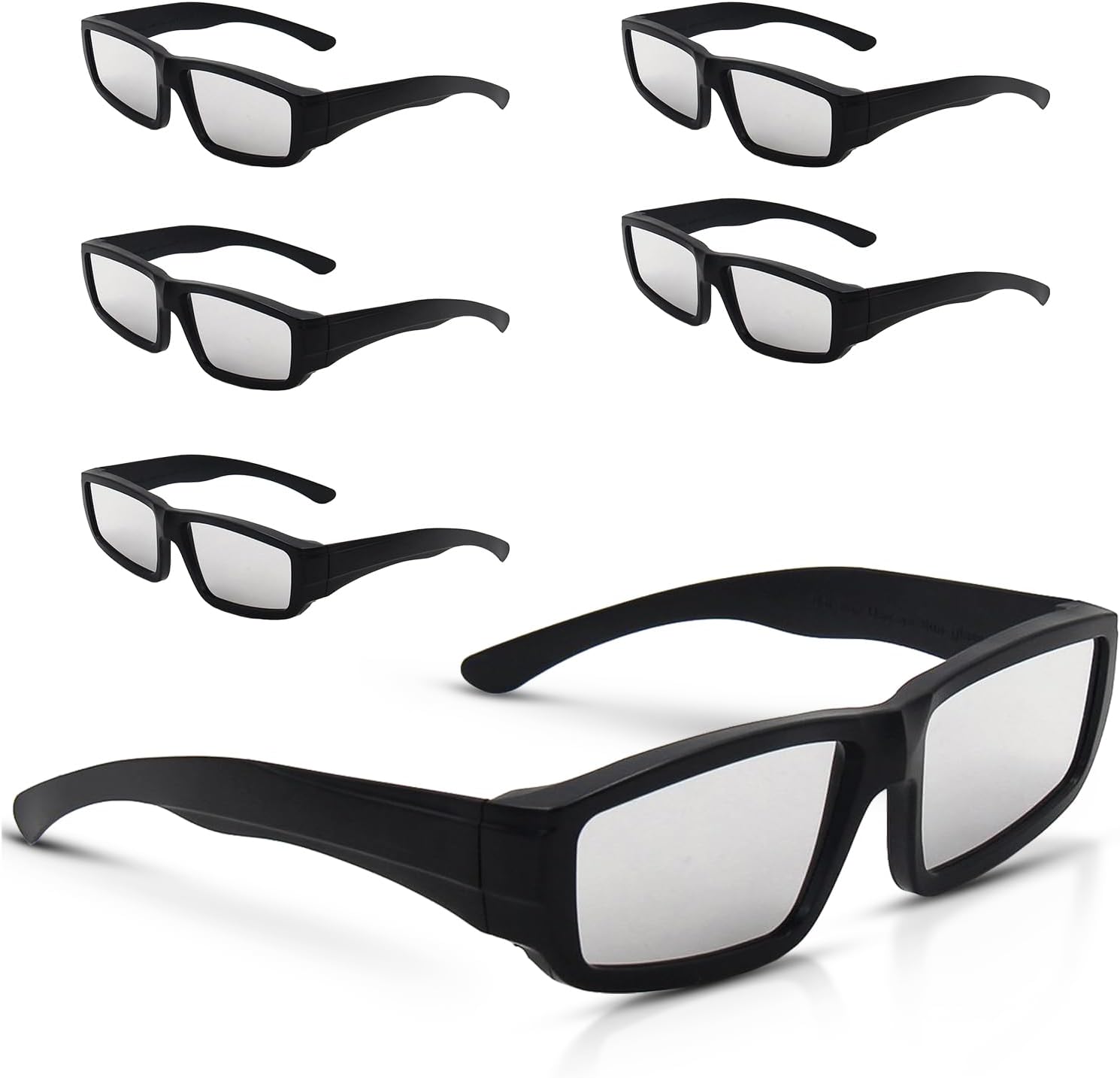 Gafas de eclipse solar aprobadas 2024 en marco de plástico duradero, aprobadas por la NASA y con certificación CE e ISO (paquete de 6 adultos), 6