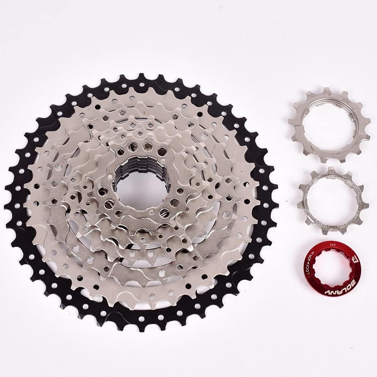 Casete MTB 8 velocidades 11-32T 11-36T 11-40T 11-40T 11-42T Casete de bicicleta de relación amplia Piñón de casete de bicicleta compatible con