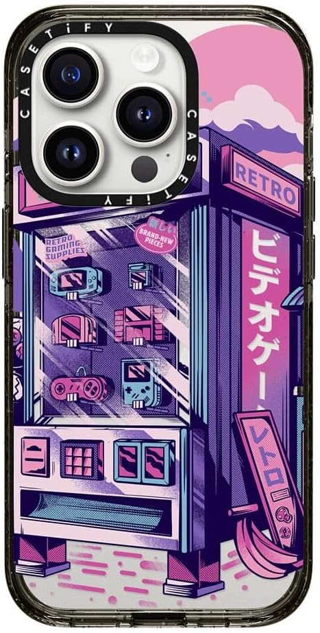 CASETiFY Funda Impact para iPhone 15 Pro 4 veces probada contra caídas de grado militar, protección contra caídas de 8.2 pies – Impresiones