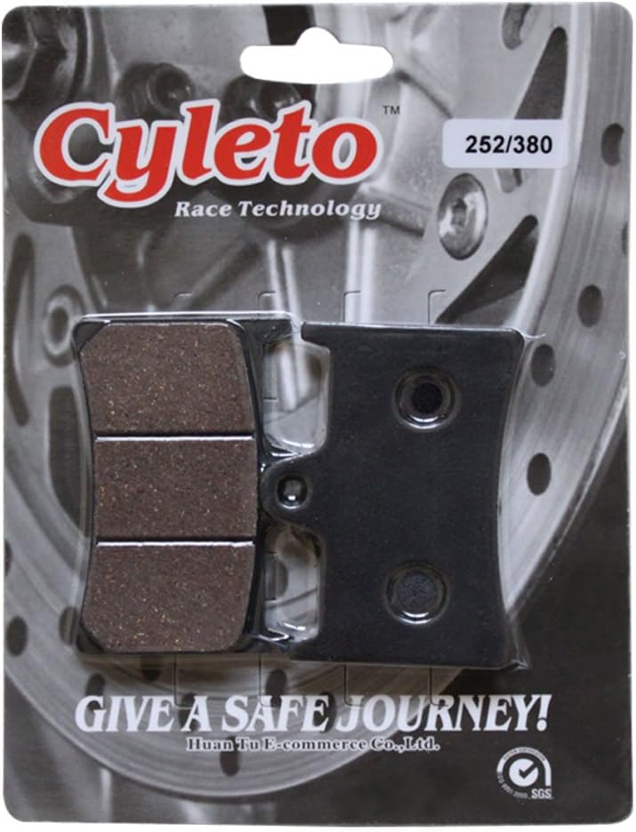 Cyleto Pastillas de freno delanteras y traseras para YAMAHA XV1700 Roadstar S 2008-2014  XV 1700 Roadstar Silverado 2007-2010  XV1700 Roadstar