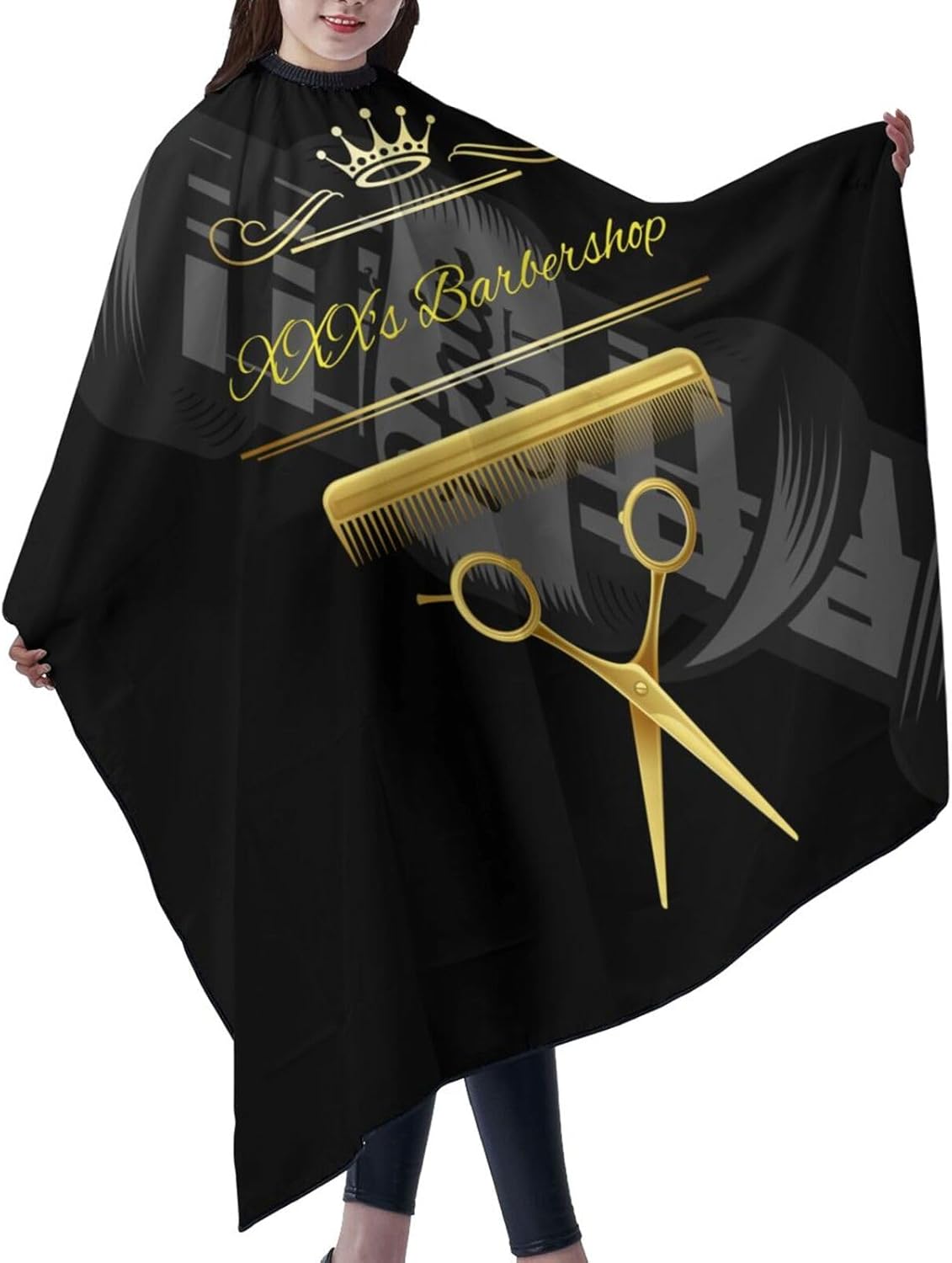 Capa de peluquero personalizada para peluquería, capa de salón de corte de pelo personalizada para hombres, capa de corte personalizada