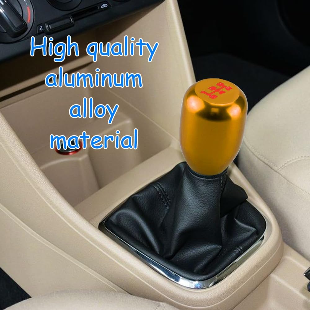Pomo de palanca de cambios para automóvil, perilla de cambio de transmisión manual, palanca de cambios para automóvil con adaptadores, perilla de