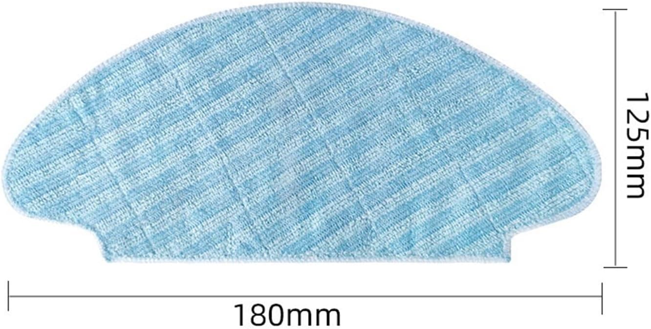 Repuestos para aspiradora, cepillo lateral, filtro Hepa, fregona, trapo. Compatible para Rowenta 20 40 50 (color  4 trapeadoras)