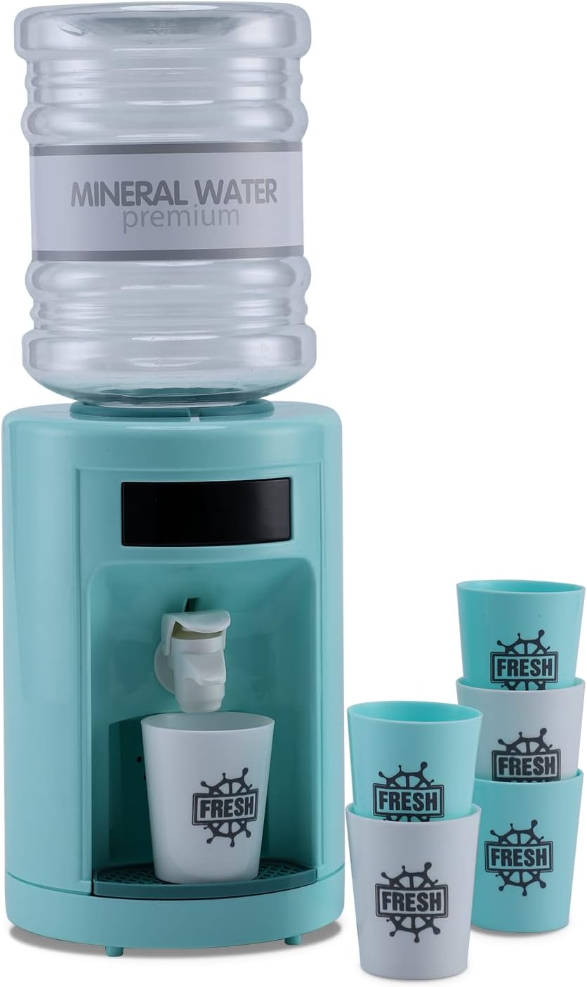 Mini dispensador de agua para niños, dispensador de agua para juegos de simulación, mini dispensador de agua de cocina con acción realista a partir