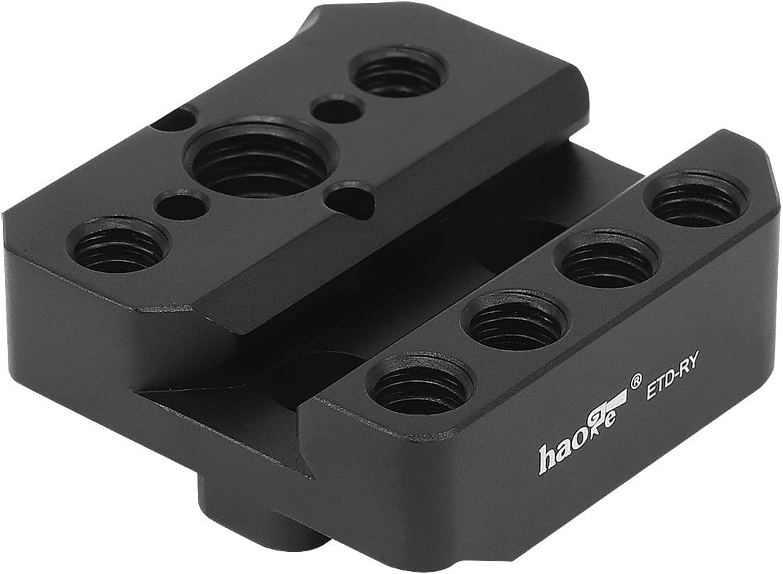 Haoge ETD-RY Adaptador de soporte de montaje para placa de montaje DJI Ronin-S Ronin-SC Ronin S SC Estabilizador de cardán incorporado 14 “38”