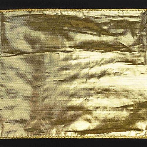 Efavormart – Paquete de 5 bandas para silla de tela coja dorada de lámina metálica brillante  6 x 108 pulgadas