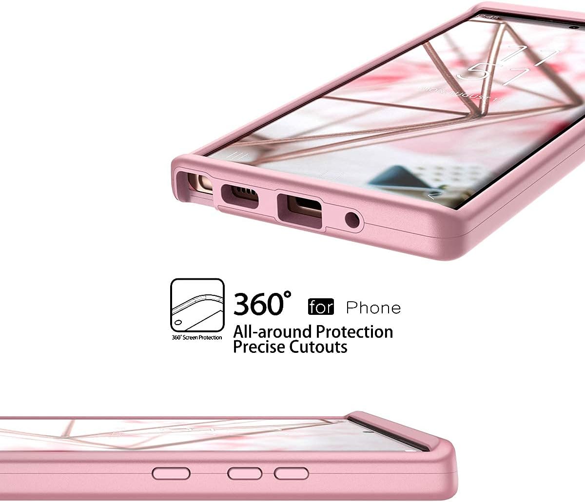 WeLoveCase Funda para Galaxy Note 20 Ultra, funda 3 en 1 de cuerpo completo de alta resistencia, híbrida a prueba de golpes, funda protectora de TPU
