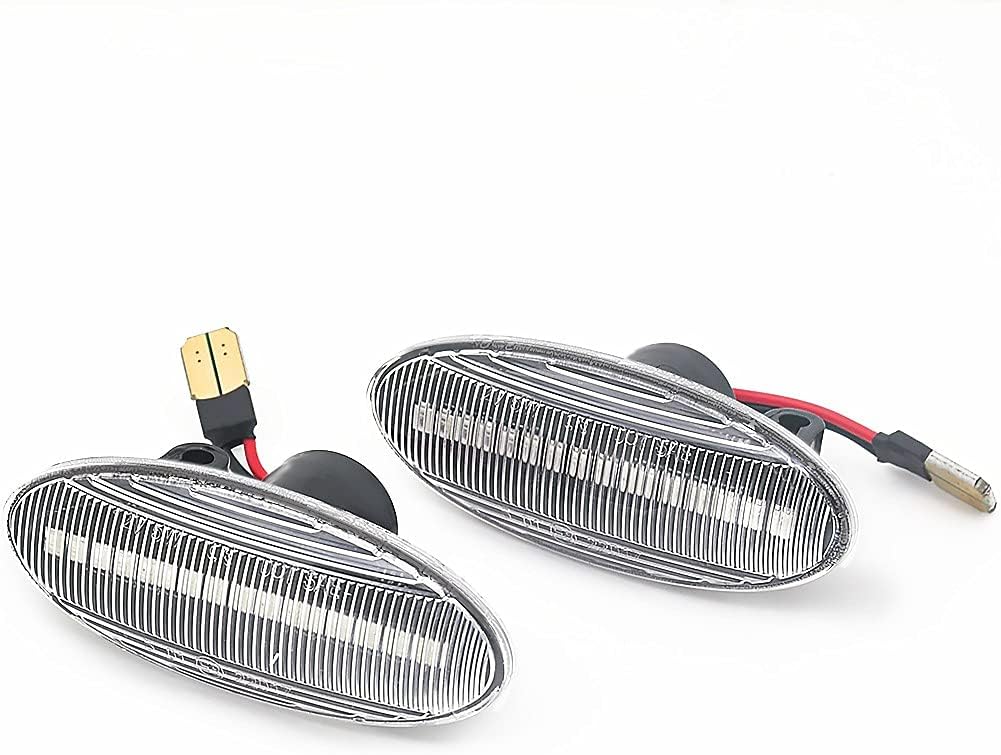 Meimeier Luces de marcador laterales LED Luz de señal de giro dinámica para Nissan Qashqai J10 X-trail T31 Cube Juke Leaf Micra Micra K13 Note E11
