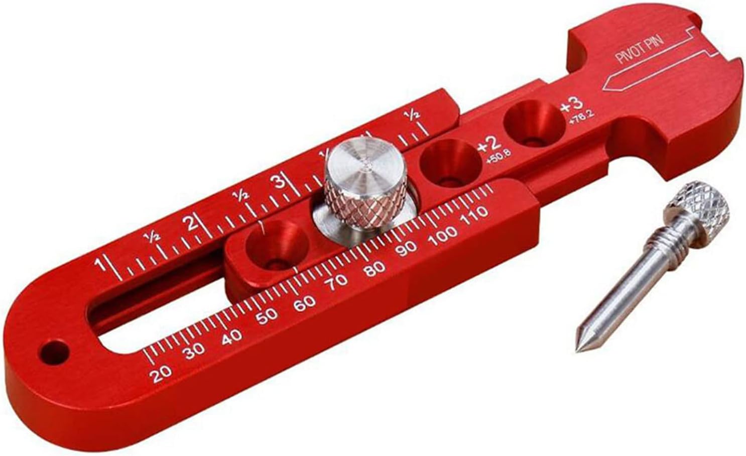 Scriber de brújula de carpintería de aleación de aluminio, ajustable métricapulgada redonda dibujo arco círculo regla marcado medidor herramientas