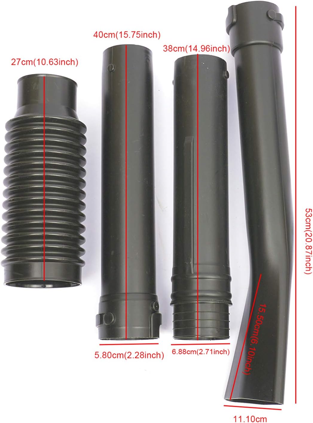 Soplador de hojas a gas de 65CC – Soplador de gasolina de alto rendimiento de 2 tiempos para el cuidado del césped con capacidad de vacío (stock de