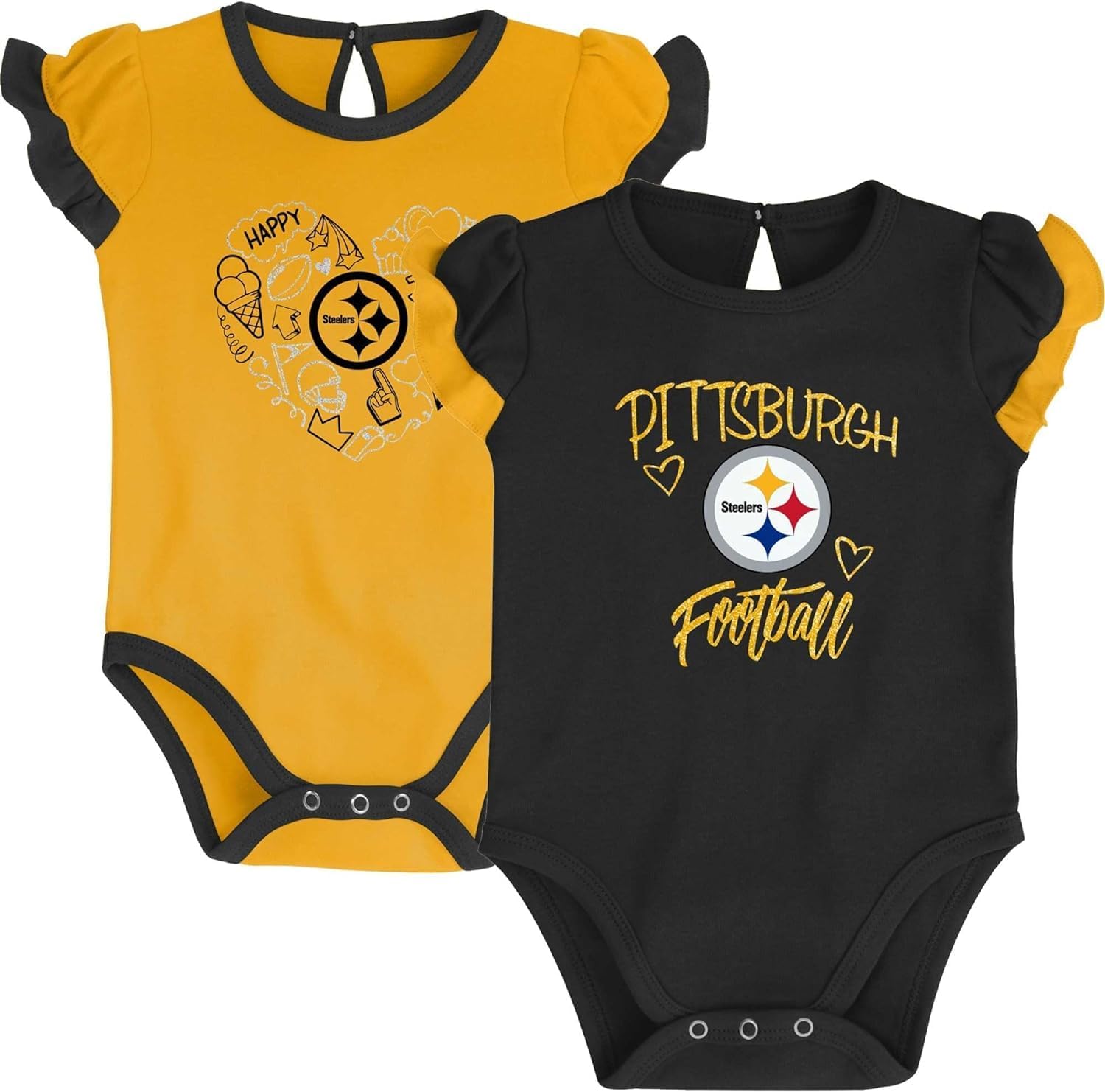 Outerstuff NFL – Conjunto de 2 piezas para recién nacidos con diseño de enredadera