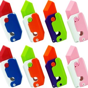 Juguete para ansiedad con cuchillo de gravedad impreso en 3D, divertido juguete de plástico EDC zanahoria juguetes sensoriales para adultos, TDAH, Juguete para ansiedad con cuchillo de gravedad impreso en 3D, divertido juguete de plástico EDC zanahoria juguetes sensoriales para adultos, TDAH,