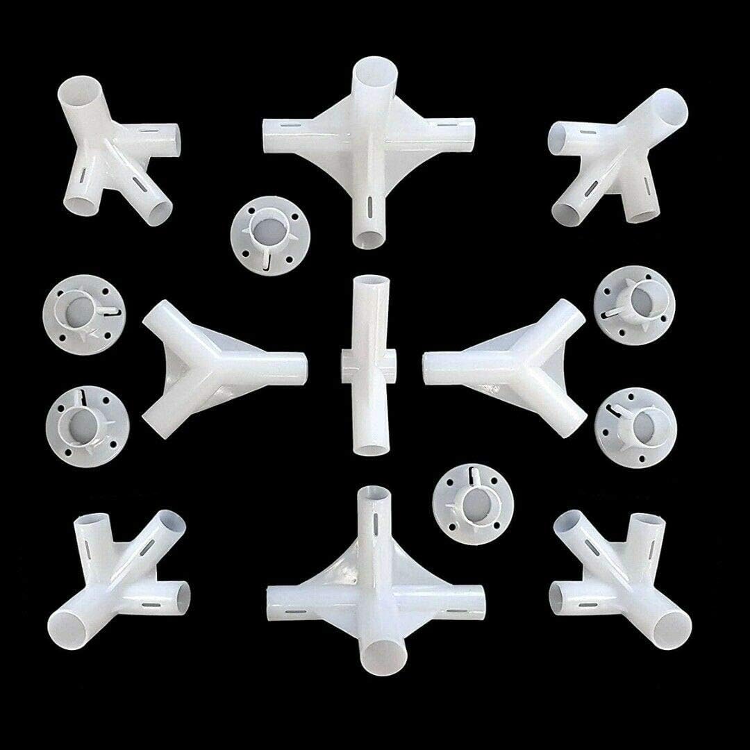 15 piezas de repuesto para 9.8×19.7ft gazebo toldo tienda pies esquina centro conector 250.748in Gazebo piezas de repuesto