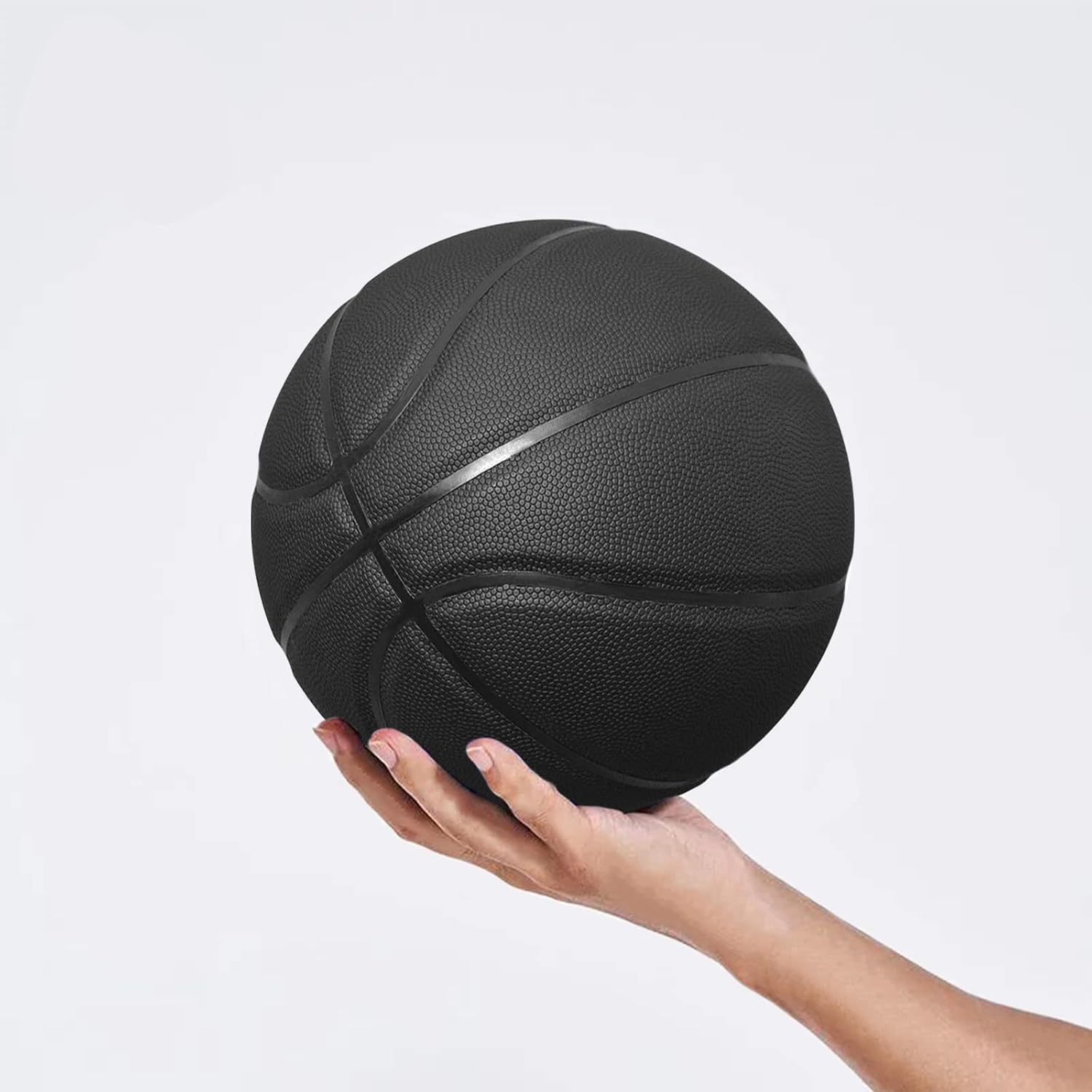 MINDCOLLISION Balón de baloncesto de color sólido de tamaño 567, no es antideslizante estándar, resistente al desgaste, adecuado para interiores y