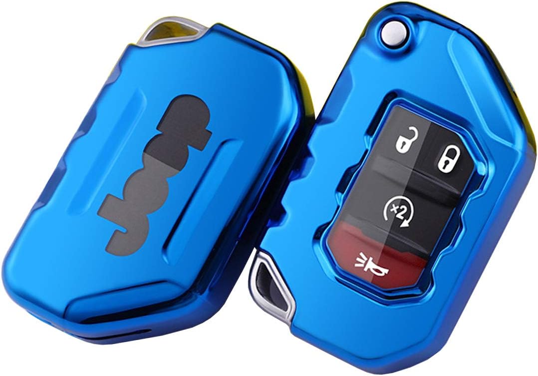 Funda de TPU suave para llavero para Jeep Gladiator JT Sahara JLU 2018 2019 Wrangler JL JLU Rubicon 2020 2021