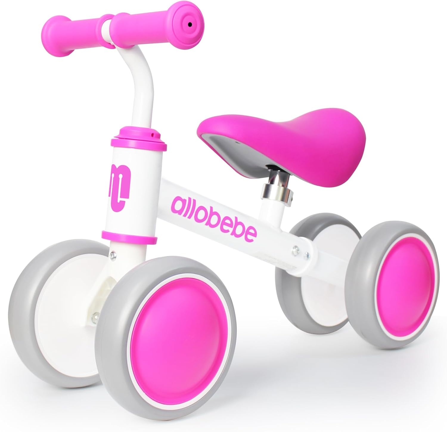 allobebe Baby Balance Bike, Linda bicicleta para niños de 12 a 36 meses regalos para niña de 1 año de edad bicicleta para entrenar al bebé de
