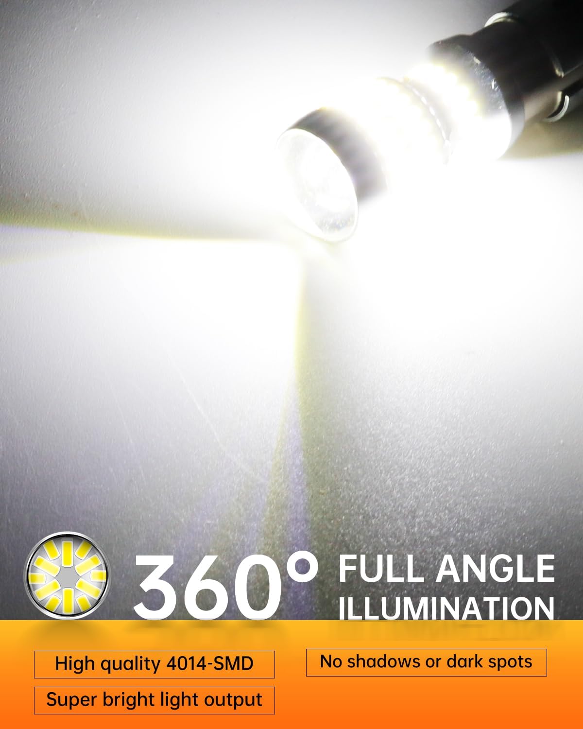 LUYED Nuevo diseño 2 x 1500 lúmenes extremadamente brillantes 1157 4014 78-EX chipsets 1157 2057 2357 7528 bombillas LED, blanco xenón