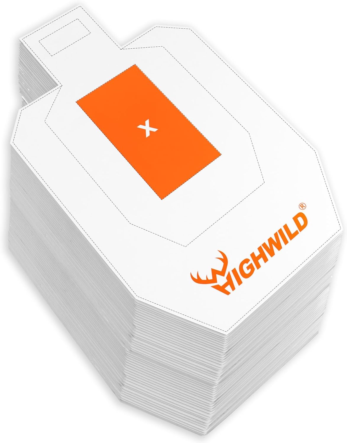 Highwild Objetivos de cartón de 18 x 30 pulgadas para disparar – Objetivos de papel USPSA (paquete de 50)